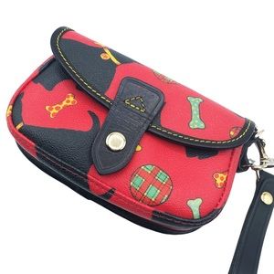 Dooney & Bourke Scottie Dog Red Wristlet